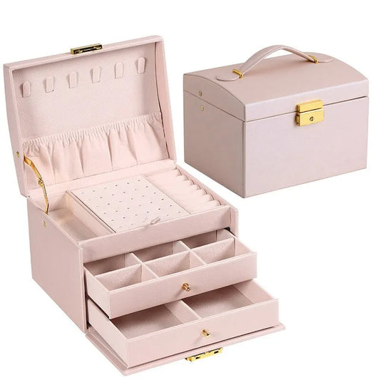 JoyStone 3 Layer Leather Jewelry Box