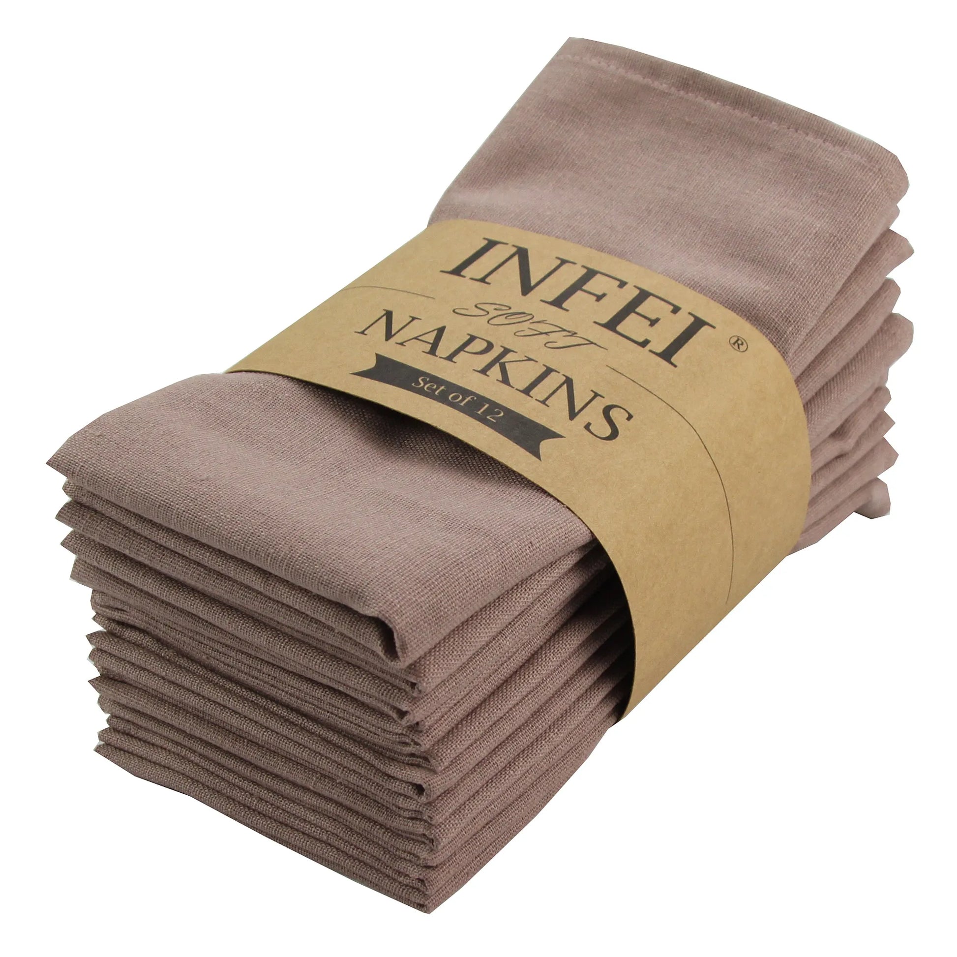 Set of 12 - Cotton Linen Table Napkins - Lifestyle Bravo