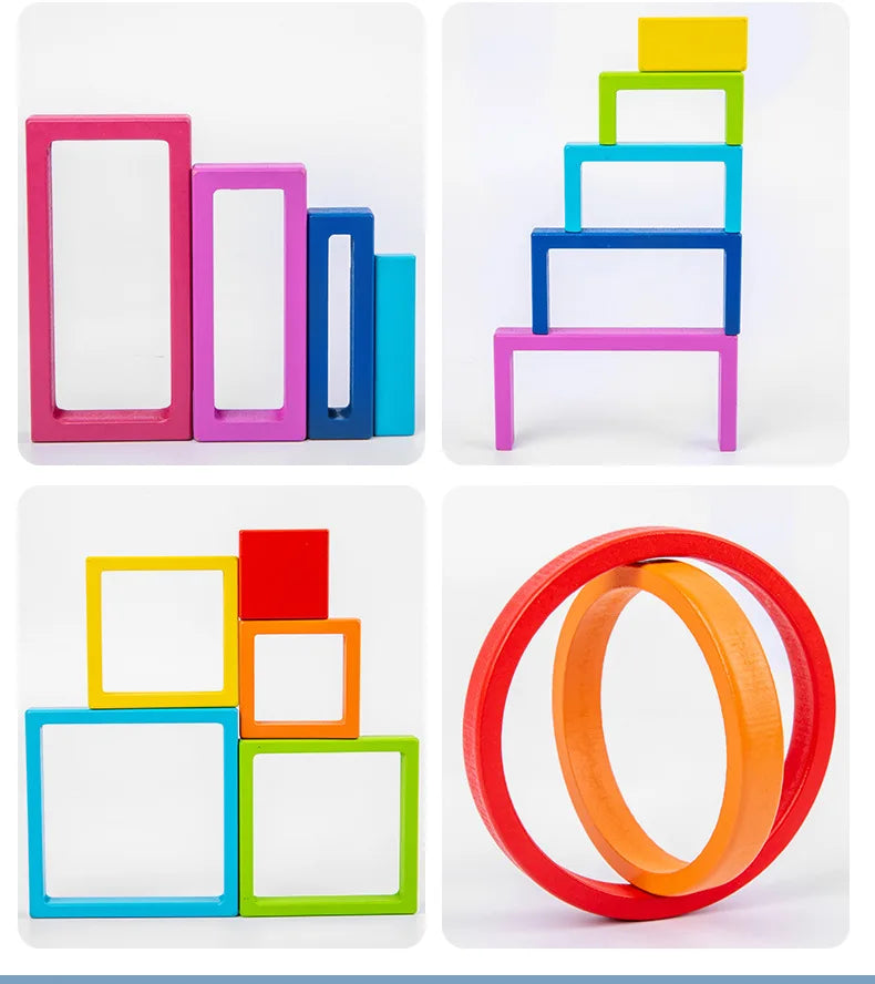 Montessori Geometric Building Blocks