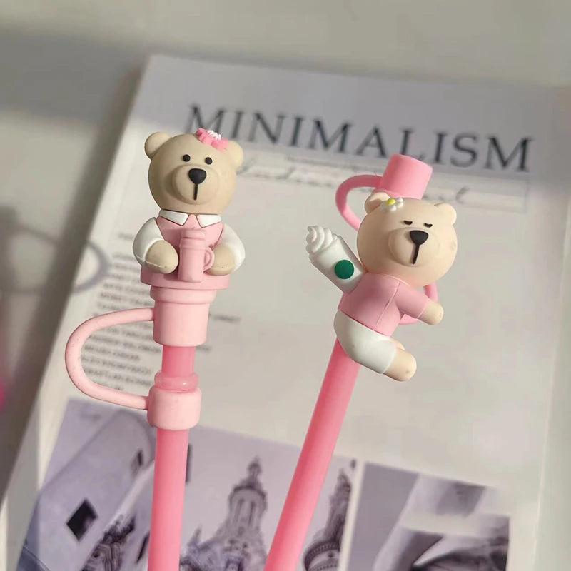 Bear Straw Toppers for Stanley Tumblers