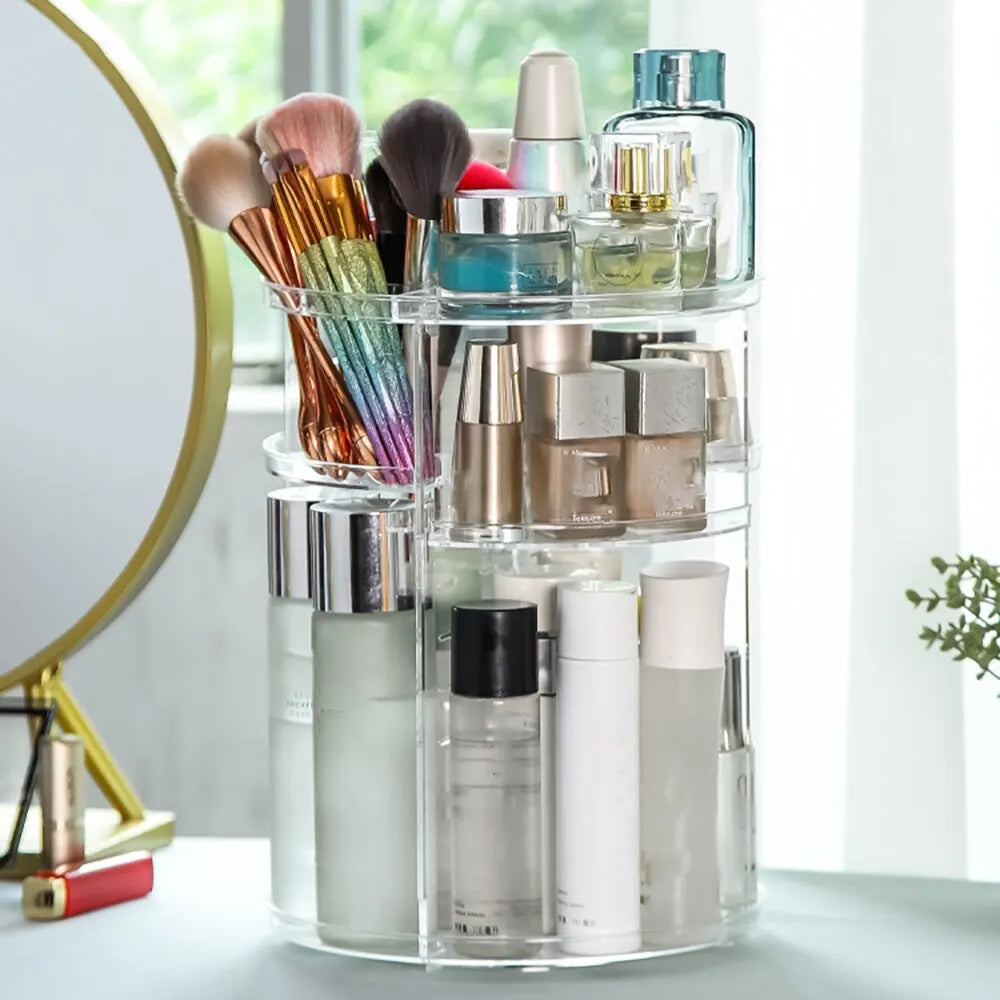 360° Rotating Makeup Organizer