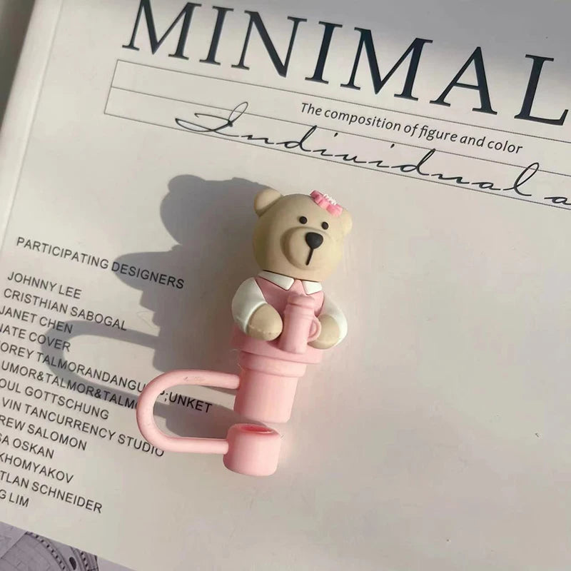 Bear Straw Toppers for Stanley Tumblers