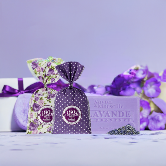 2 Lavender Sachet Bags & Premium Lavender Soap