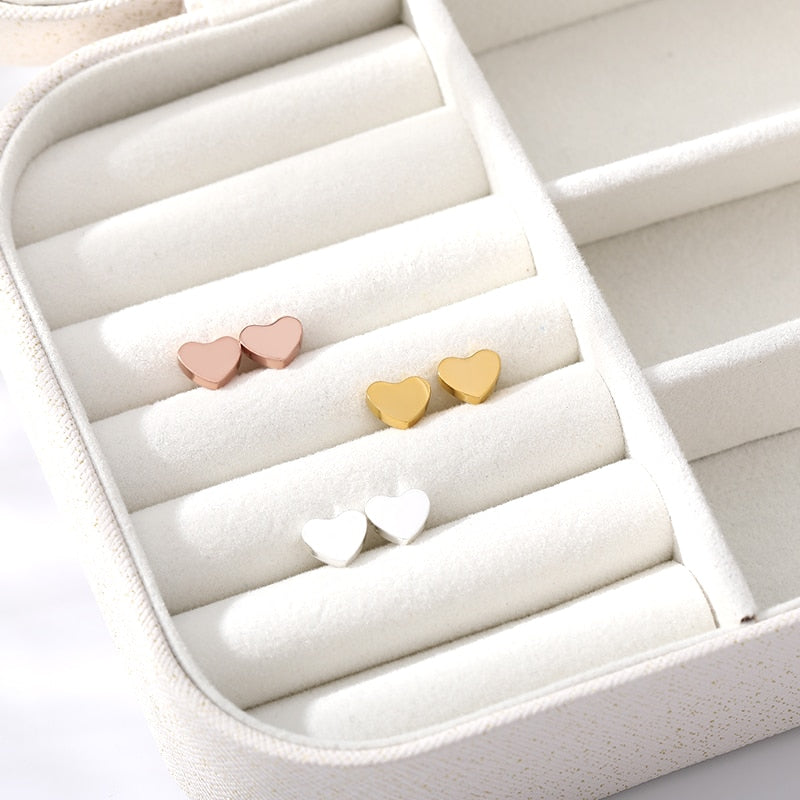 Heart Stud Earrings - Lifestyle Bravo
