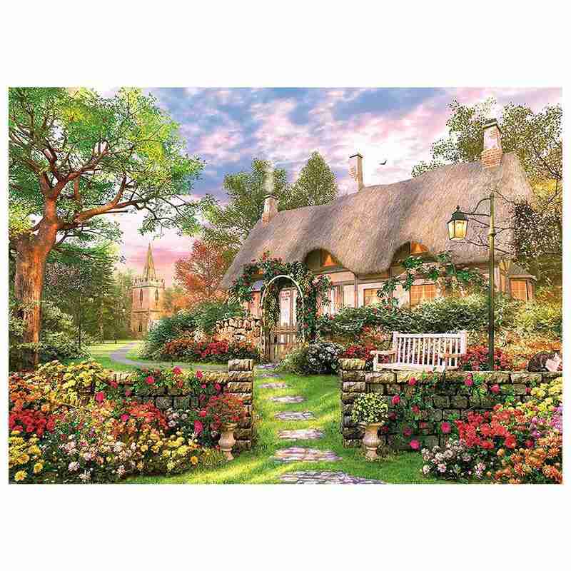 England Cottage Jigsaw Puzzle - Lifestyle Bravo