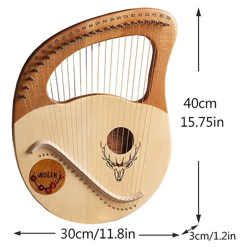 Small String Wooden Harp - Lifestyle Bravo