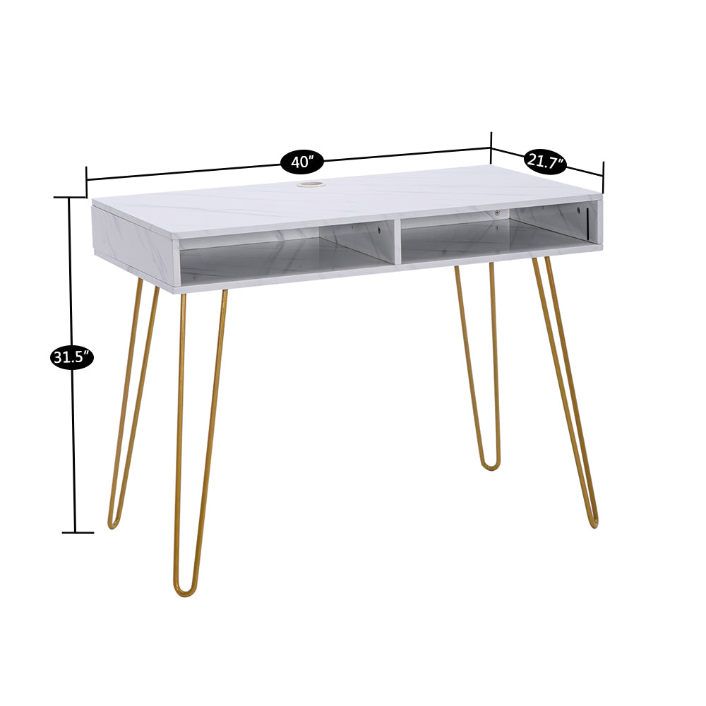 Marble Finish Desk - Lifestyle Bravo