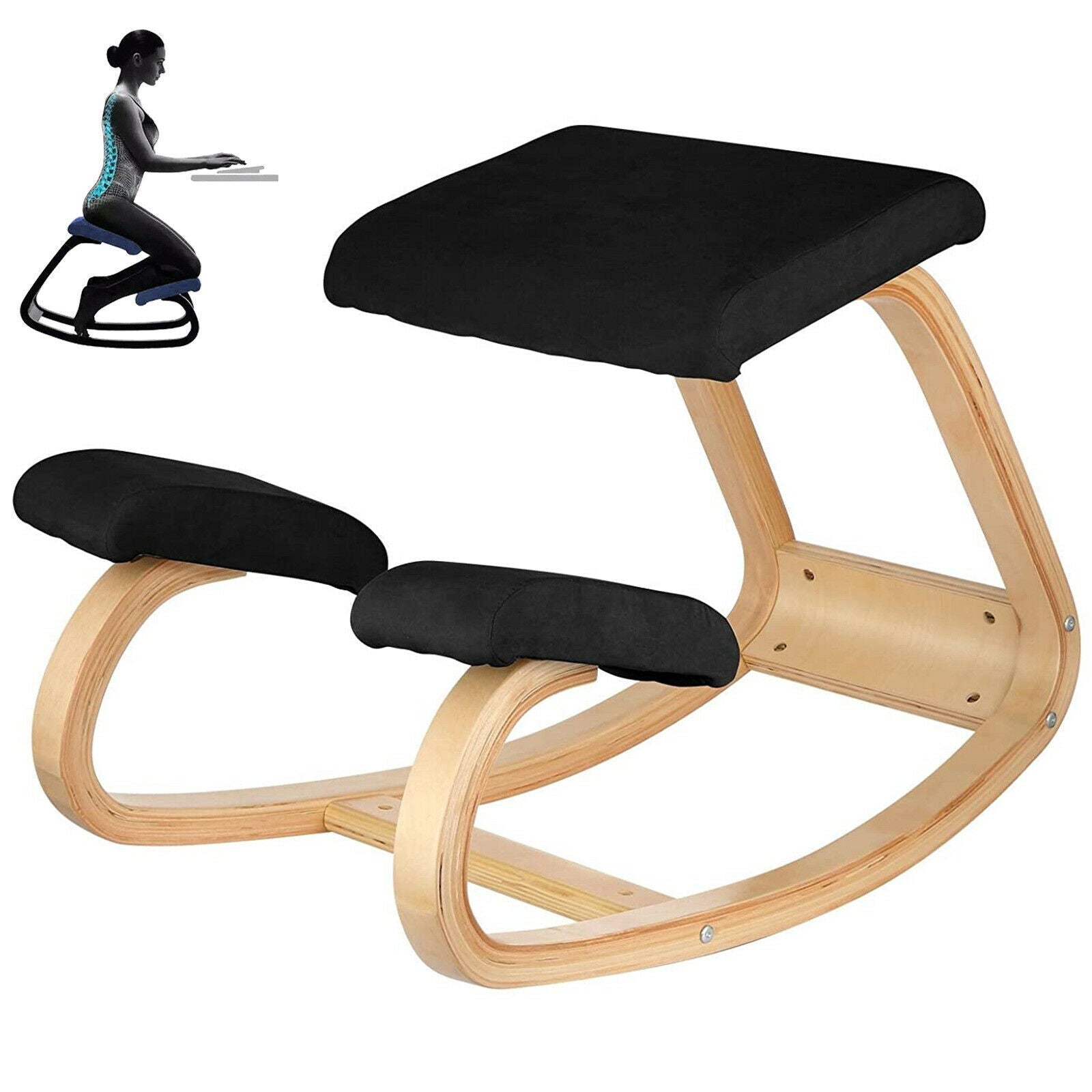 Ergonomic Kneeling Stool - Lifestyle Bravo