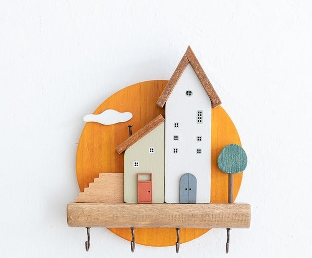Hanging Wooden Key Holder - Lifestyle Bravo
