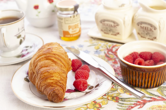 French Croissant with healthy ingredients