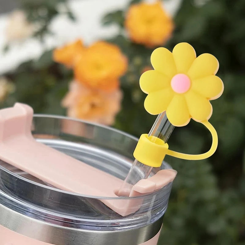 Flower Straw Toppers for Stanley Tumblers