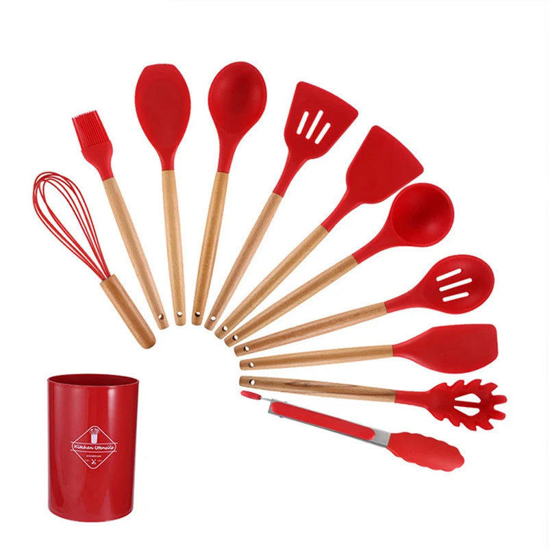 Wooden Cooking Utensil Set - Lifestyle Bravo