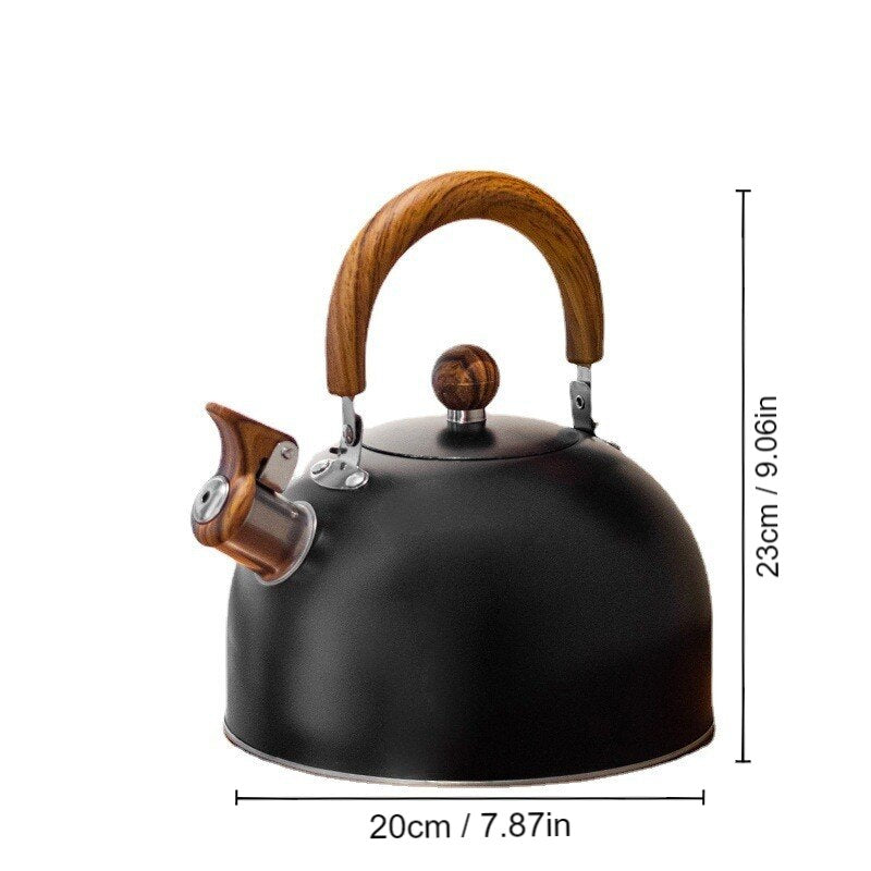 2.5 Liter Stainless Steel Whistle Kettle Thickened Kettle Gas Induction  Cooker U