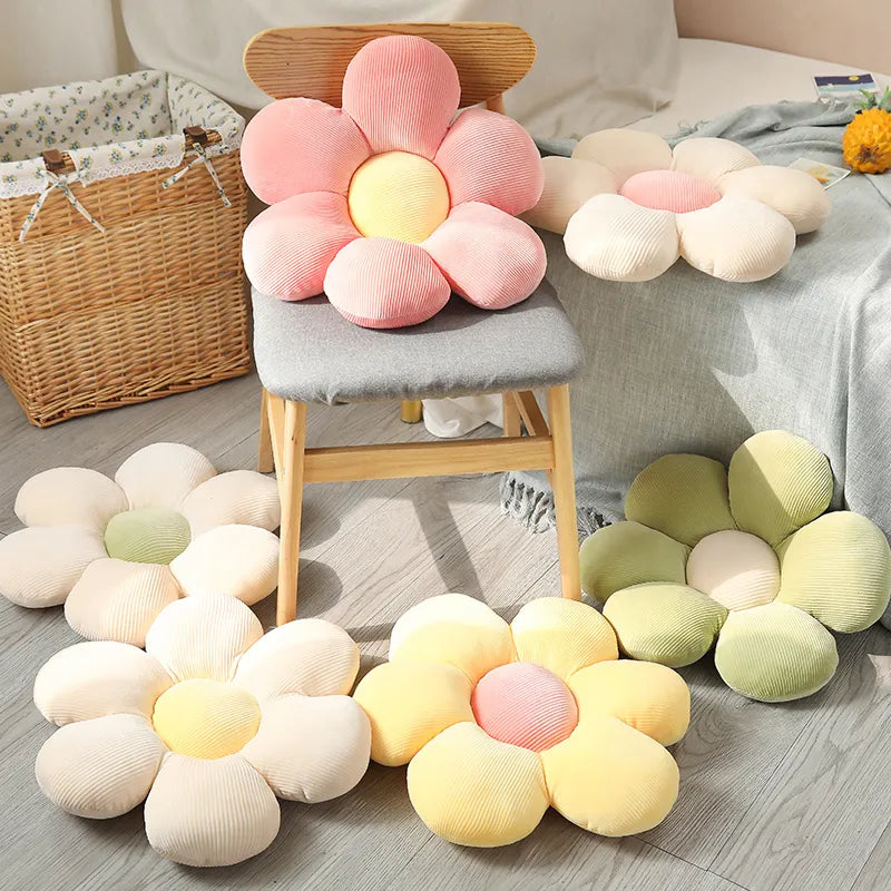 Daisy Flower Plush Pillow - Lifestyle Bravo