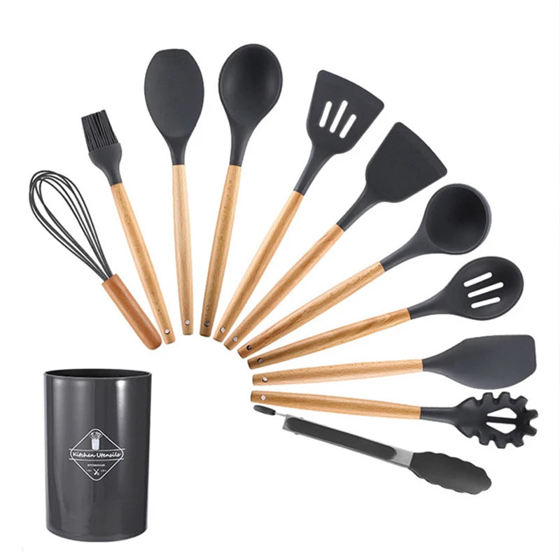 Wooden Cooking Utensil Set - Lifestyle Bravo