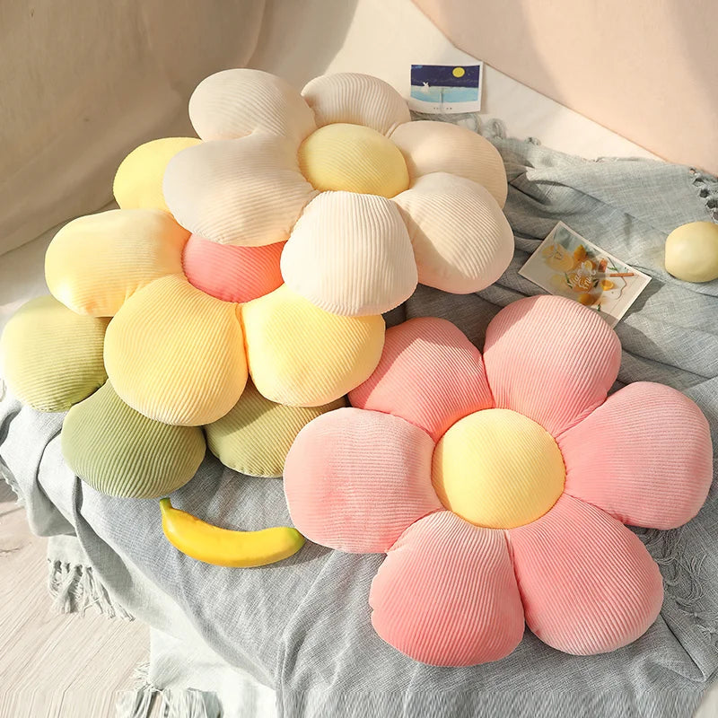 Daisy Flower Plush Pillow - Lifestyle Bravo