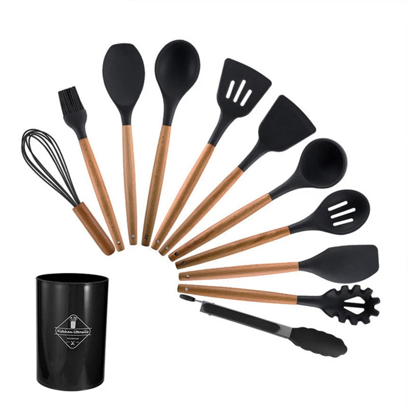 Wooden Cooking Utensil Set - Lifestyle Bravo