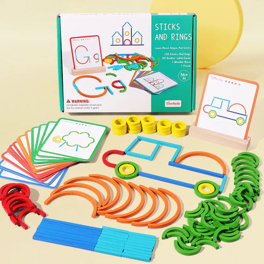 Montessori Sticks And Rings - Lifestyle Bravo