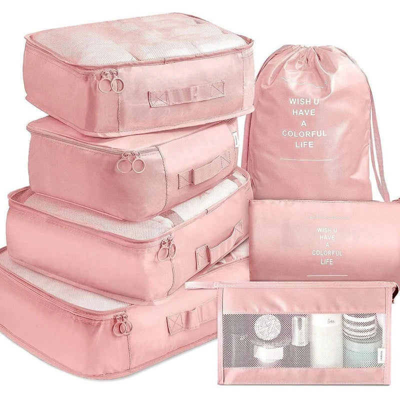 Set of Travel Bag Organizer