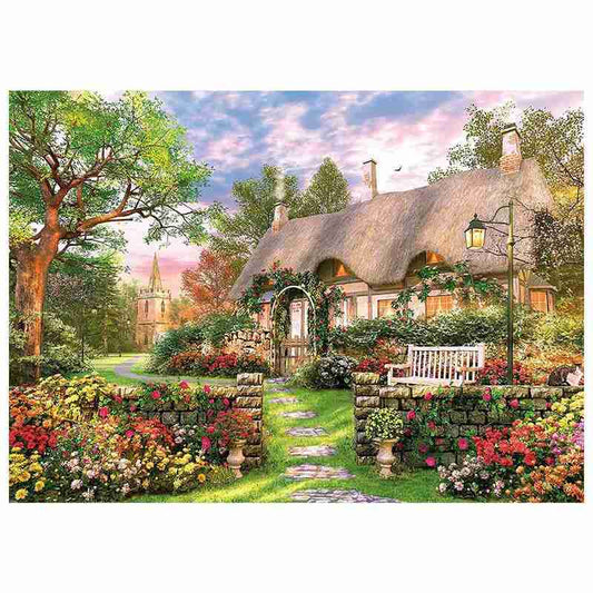 England Cottage Jigsaw Puzzle - Lifestyle Bravo