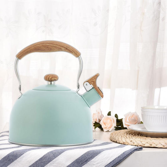 Whistling Steel Tea Kettle - Lifestyle Bravo